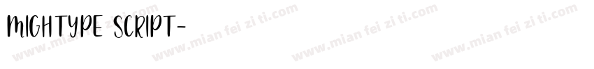 MIGHTYPE SCRIPT字体转换